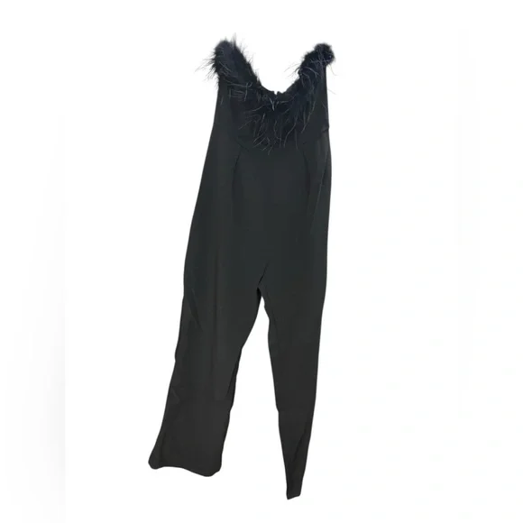 Lina Black Wide Leg Women's Pants - Picture 12 of 12